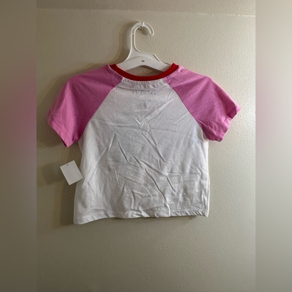 Disney Small S Stitch Raglan
Cropped Graphic T-shirt White pink - Picture 2 of 4
